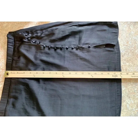 Current Air Anthropologie Black Side Button Mini Skirt Women’s Size Small - Picture 7 of 8